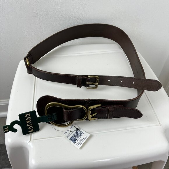 Lauren Ralph Lauren Equestrian Genuine Leather Womens Belt XL main image 6